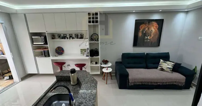 Apartamento à venda em santo andré-sp, bairro campestre: 2 quartos, 1 banheiro, 2 vagas, 43 m². venha conferir!