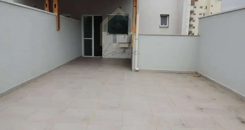 Cobertura à venda em vila camilópolis, santo andré-sp: 2 quartos, 1 suíte, 2 banheiros, 1 vaga de garagem!