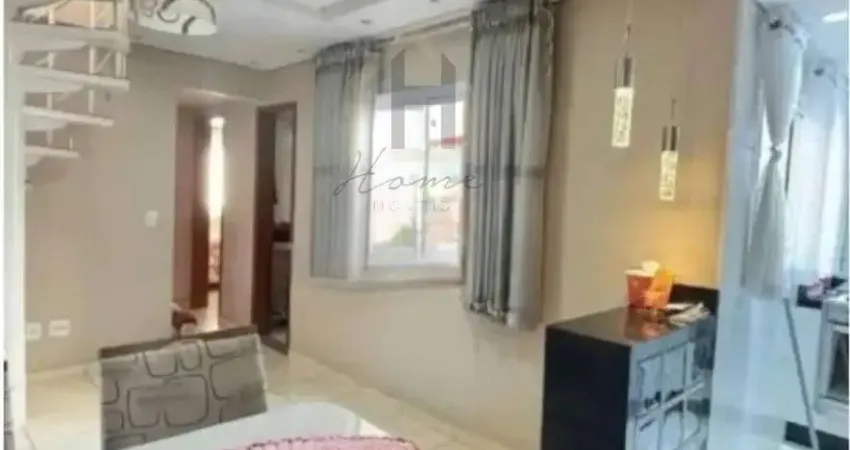 Cobertura à venda na vila humaitá, santo andré-sp: 2 quartos, 1 banheiro, 1 vaga - 84m² de luxo e conforto!