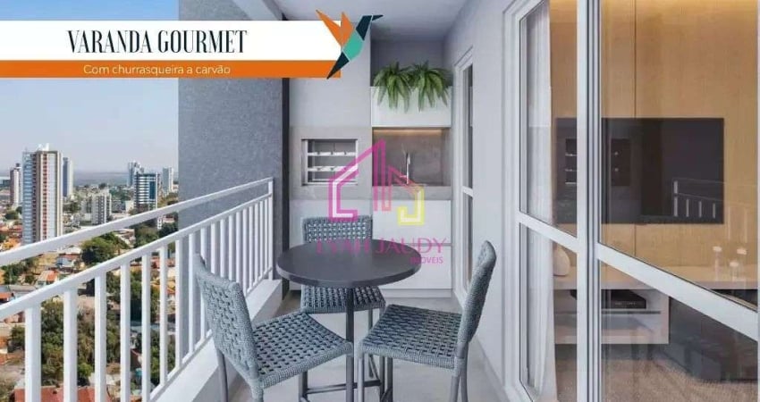 Apartamento à venda, Goiabeiras, Cuiabá, MT, Condominio Villaggio Volare, 1 suíte+1/4, Sacada Gourm