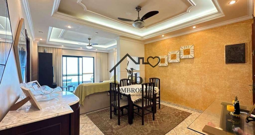 Apartamento com 2 dormitórios à venda, 105 m² por R$ 490.000,00 - Caiçara - Praia Grande/SP