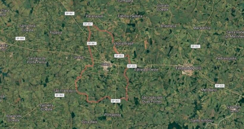 Fazenda para venda na região de Jales-SP, com 63 alqueires em seringueira, beira da pista, muitas benfeitorias, veículos e implementos