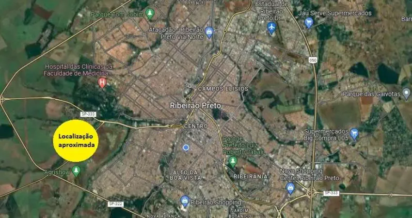 Area para incorporação a venda no Jardim Itau em Ribeirão Preto-Sp, proximo a USP, área total 43.353 m2, mais de 300 m de fachada para avenida