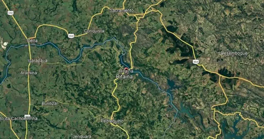 Sitio para venda em Rifaina-SP com 52 hectares, aproveita 25 hectares para plantio, benfeitorias