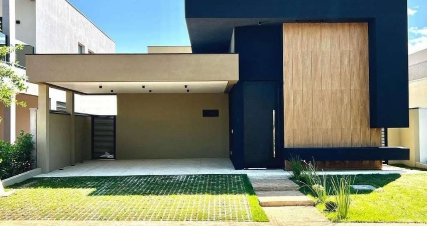 Linda casa nova para venda na  Vila do Golfe, Cond. Quinta dos Ventos, 3 suites 1 master, mais escritório, gourmet e piscina em 336 m2 de área total.