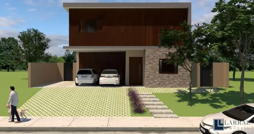 Casa em construção alto padrão para venda no charmoso Alphaville 3 em Bonfim Paulista, 3 suítes mais uma reversível, gourmet e piscina em 270 m2 const