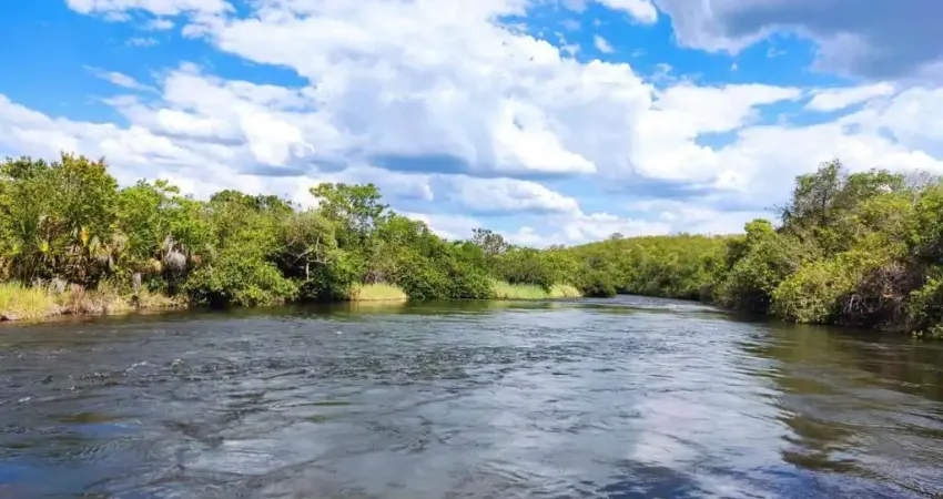 Fazenda bruta para venda no Norte de Minas na região de Montalvania-MG com 4.300 hectares, boa de agua, rio na propriedade