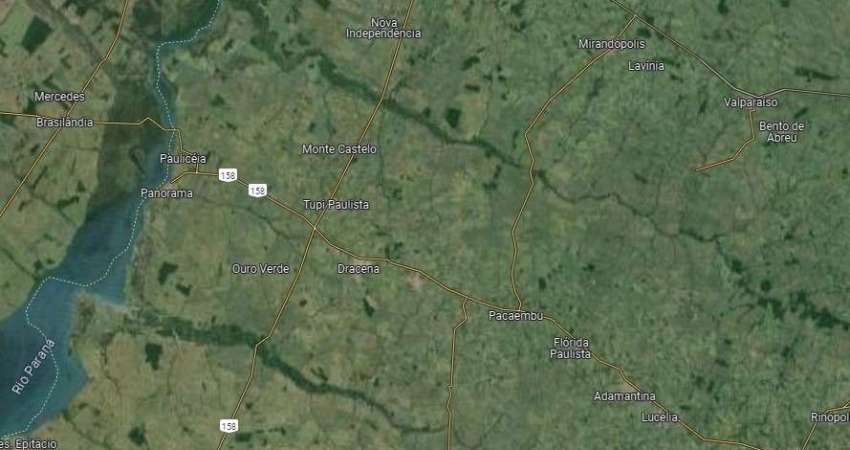 Fazenda para venda na região de Dracena-SP com 585 alqueires sendo 468 alqueires em cana arrendada, beira da rodovia