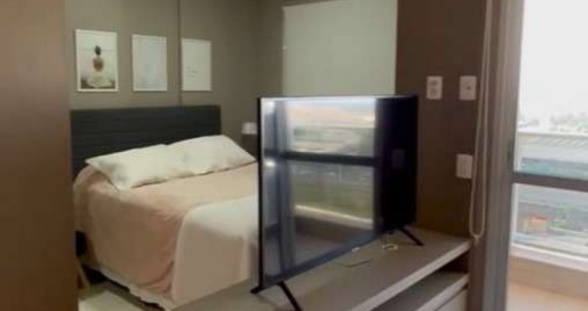 Lindo flat mobiliado para venda Ribeirania ao lado do Forum, Cond. Hub, 1 dormitorio, 37 m2 privativos, completo em armarios, blindex e iluminacao, la