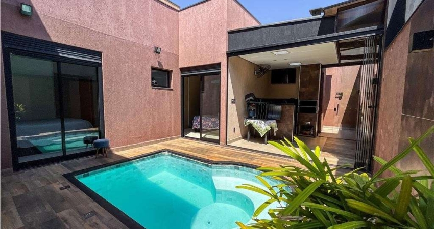 Linda casa alto padrão para venda no Cond Valencia em Bonfim Paulista, 3 dormitorios com 1 suite, escritorio, gourmet e piscina em 250 m2 total