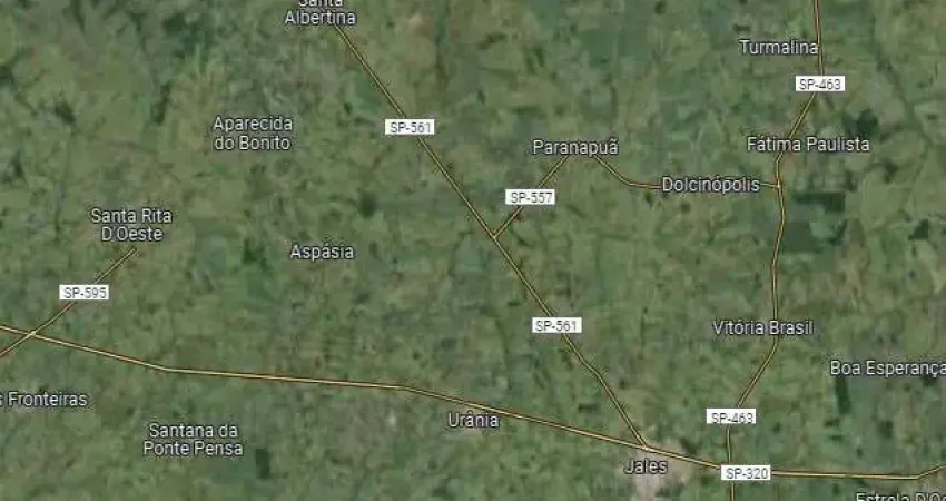 Sitio para venda na região de Jales-SP com 9 alqueires sendo 8 alqueires em cana arrendada