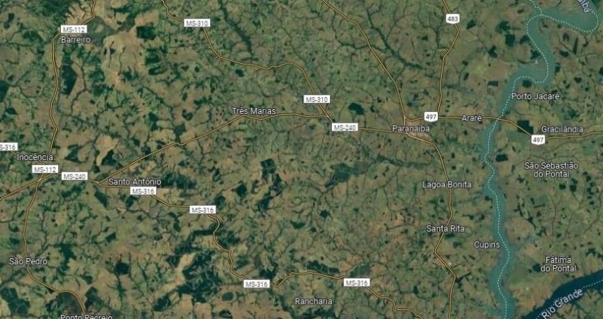 Fazenda para venda em Inocencia-MS com 44 alqueires na pecuária, rio na propriedade, benfeitorias