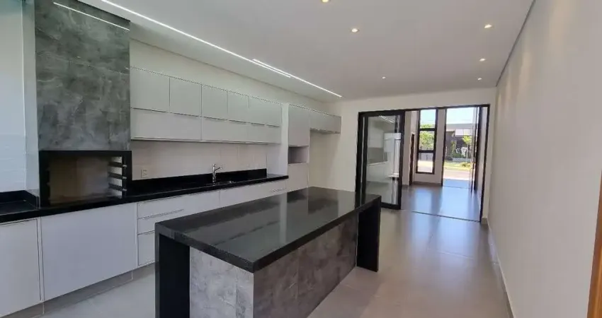 Linda casa nova alto padrão para venda no Cond Valencia em Bonfim Paulista, 3 suites com 1 master, , gourmet e piscina em 250 m2 total