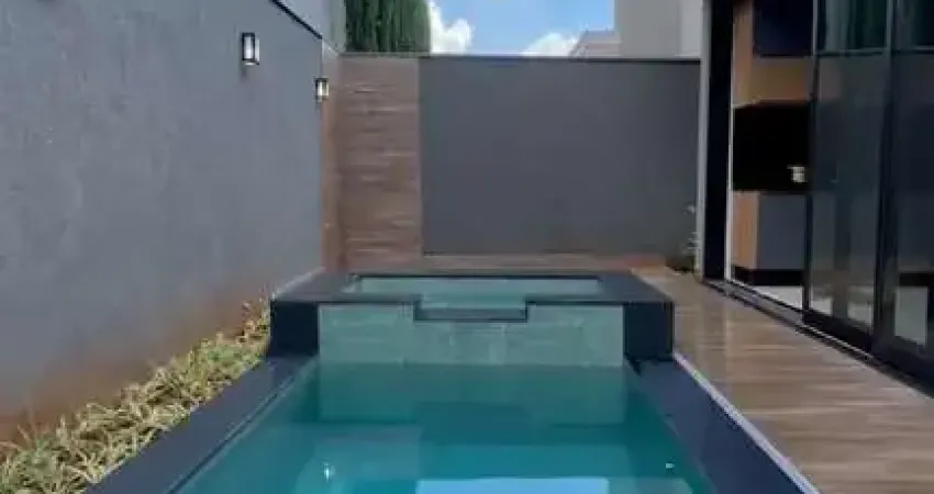 Maravilhosa casa nova para venda na Vila do Golfe, Cond. Quinta dos Ventos, 3 suites mais escritório, gourmet e piscina em 189 m2 construidos, lazer c