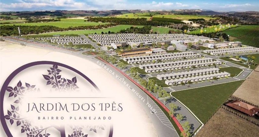 Lançamento de casas pelo Minha Casa Minha Vida em Brodowski-SP, Jardim dos Ipês, 2 dormitorios, 45 m2 construidos em um terreno de 150 m2