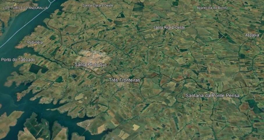 Fazenda para venda na região de Santa Fe do Sul-SP com 168 hectares sendo 150 hectares em cana arrendada, beira do asfalto