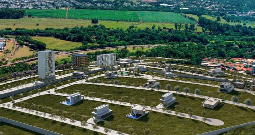 Lançamento lotes em condomínio fechado alto padrão em Bonfim Paulista, Jardim Villa Lobos, área do lote 439 m2, lazer no condominio