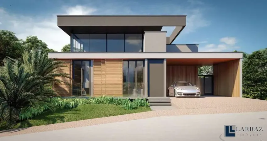 Maravilhosa casa nova altíssimo padrão para venda na Vila do Golfe no charmoso Cond. Terras de Siena, 4 suites mais home, gourmet e piscina em 263 m2