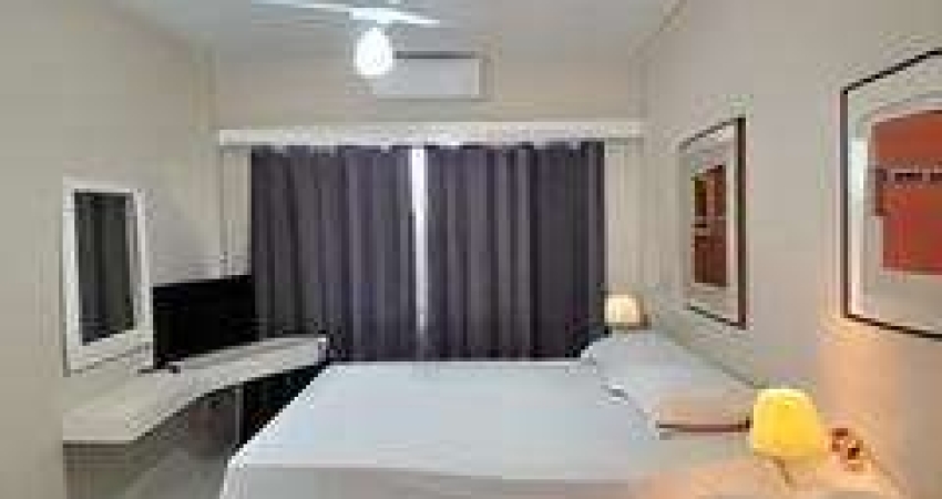 Apartamento / Flat mobiliado para locação no Centro, ótima localização, 1 dormitorio, 45 m2, portaria 24h e lazer no condomínio