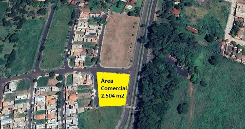 Area comercial para venda em Ribeirão Preto na Zona Leste, Reserva do Bosque, área 2.504 m2, 61 m de fachada para Av. Antonia Mugnatto Marincek