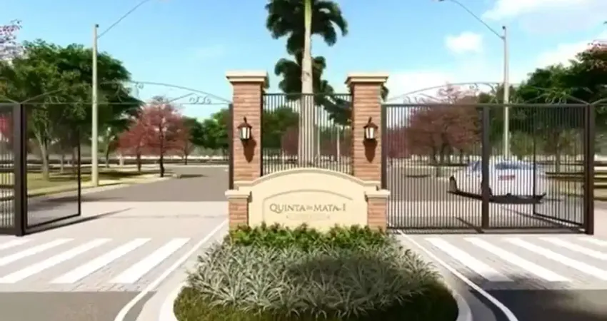 Ótimo lote alto padrão para venda no charmoso condominio quinta da mata ii, proximo ao novo shopping, area do lote 250 m2 lote de ilha