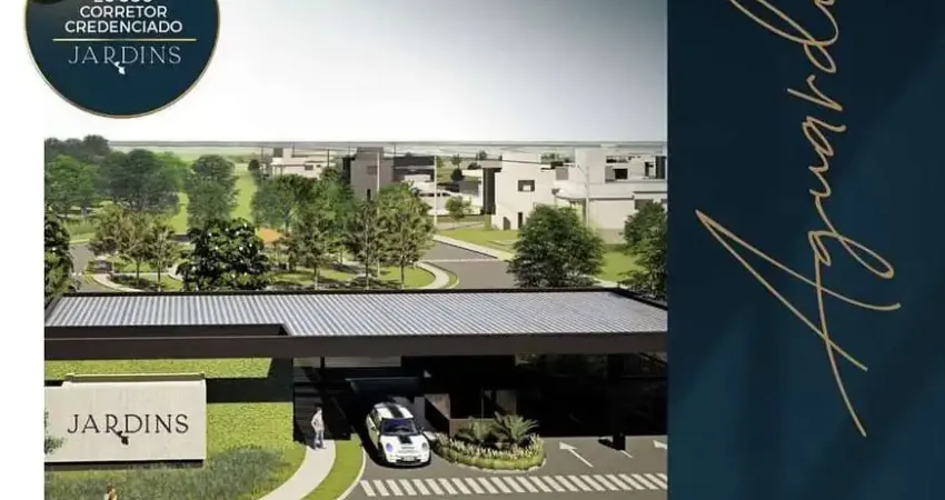 Terreno alto padrão para venda em condominio fechado na zona sul, complexo jardins, condominio jardins do parque, lote de ilha com 252 m2 de area.