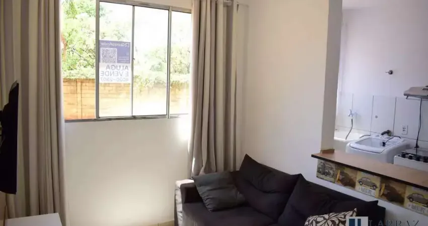 Apartamento completamente mobiliado para locação no parque dos lagos cond pq residence, 2 dormitorios, 47 m2, lazer e portaria 24