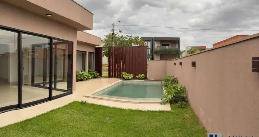 Linda casa nova alto padrão para venda na vila do golfe, cond. quinta dos ventos, 3 suites mais escritório, gourmet e piscina em 260 m2 construidos, l