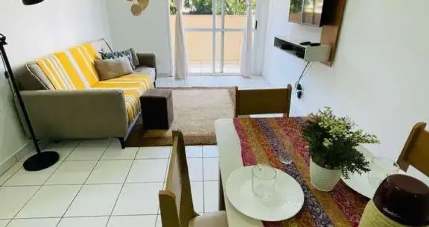 Apartamento mobiliado para locação na Ribeirania, próximo a UNAERP, Condomínio Villaggio Belluno, 1 dormitorio mais sala com 50m², lazer completo, por