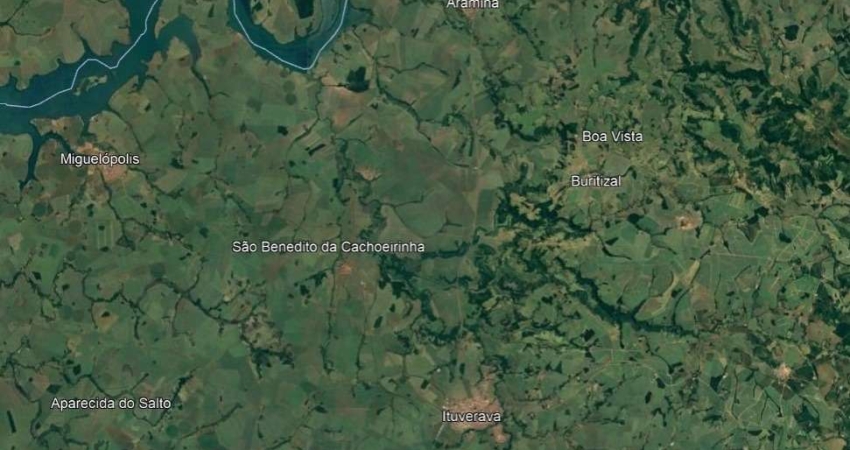 Area para venda na frente para Rodovia Anhanguera na região de Ituverava-SP, com 3,59 alqueires, 160 m de frente para rodovia