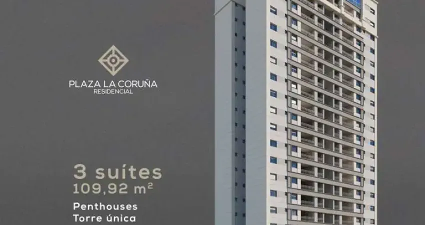 Super lançamento alto padrao no Jd Olhos Dagua, Cond. Plazas de Espana, Ed. La Coruna, 2 ou 3 suites, varanda gourmet em 109 m2, lazer completo