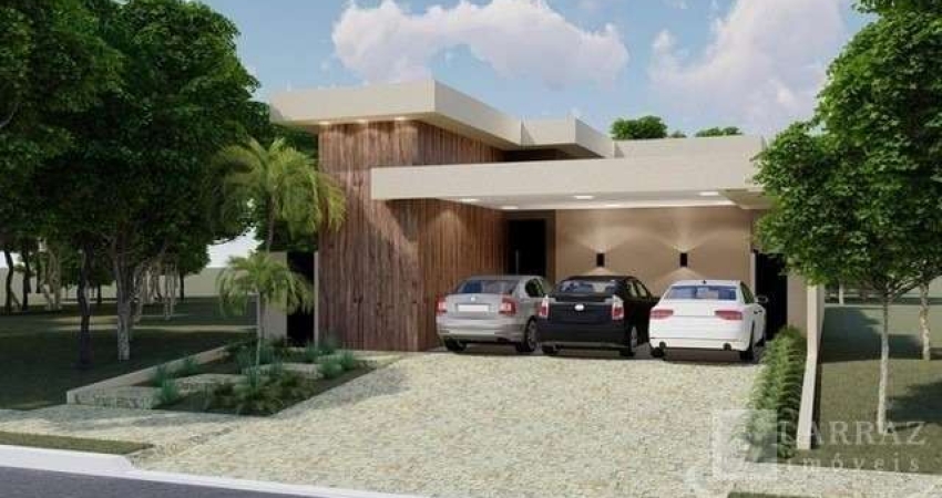 Casa nova para venda em Bonfim Paulista no Quintas de São Jose, Cond San Paolo, 3 suites, varanda gourmet e piscina em 168 m2 de area construída