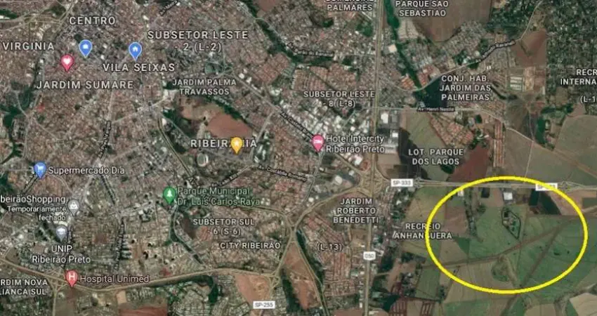 Excelente area industrial para venda nas margens da Rod. Abraao Assed, em frente ao Pq dos Lagos, com 13.010 m2, predio 3 andares, 2960 m2 construidos