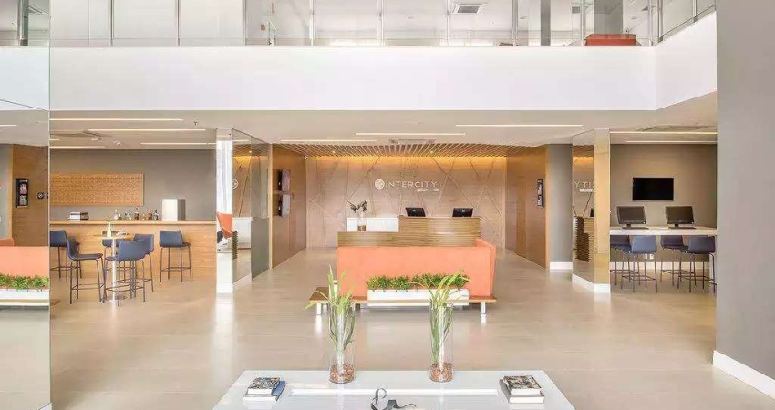Apartamento em hotel para venda ou troca na Presidente Kennedy, Hotel Intercity, apartamento 19 m2, no pool de locação do hotel. Ótimo investimento