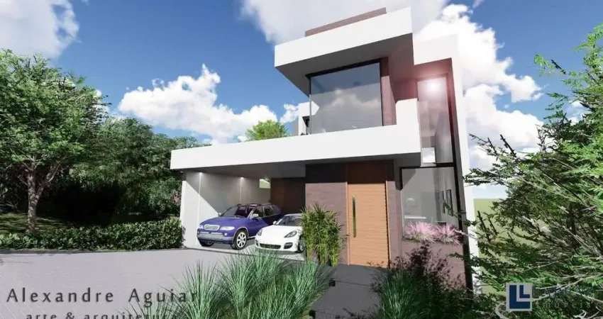Maravilhoso sobrado novo para venda em Bragança Paulista-SP no Cond. Euroville 2 com 3 suites, varanda gourmet e piscina em 320 m2 total, linda vista