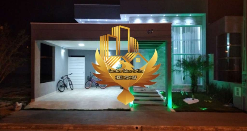 Casa de alto padrão à venda em condomínio na Chácara do Visconde, Taubaté-SP: 3 quartos, 1 suíte, 2 salas, 2 banheiros, 2 vagas de garagem, 210m² de área.