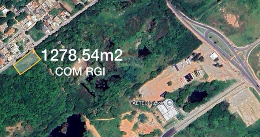 À Venda Terreno com 1.278,54m² e RGI em Búzios-RJ! Ótima Oportundiade Para Morar ou Investir