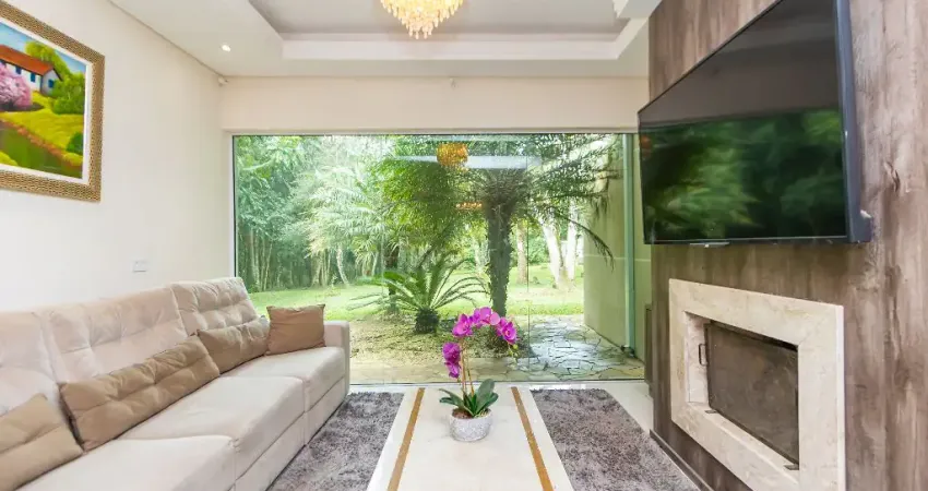 Chácara com casa alto padrão em colombo 3 suítes e terreno de 5.000m²