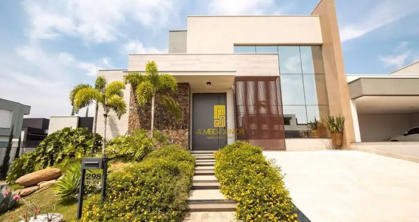 Sobrado com 4 suítes à venda, 454 m² por r$ 4.780.000 - condomínio dona maria josé - indaiatuba/sp