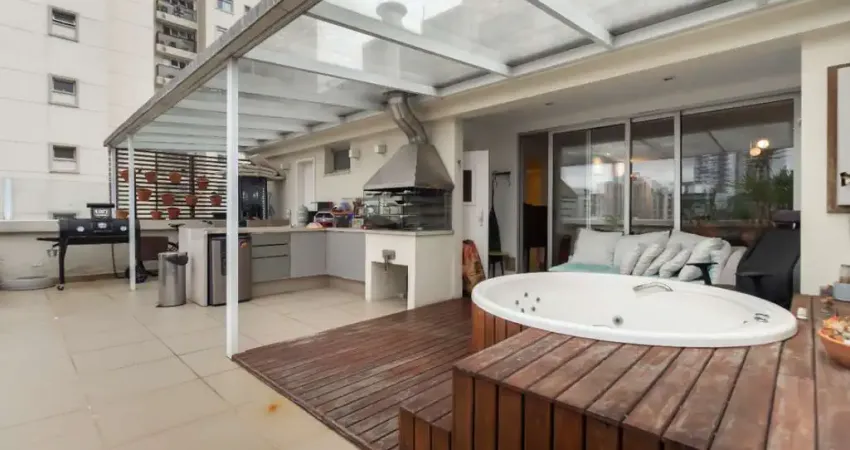 Agradável cobertura para venda em campo belo com 2 quartos, sendo 1 suíte , 191m²