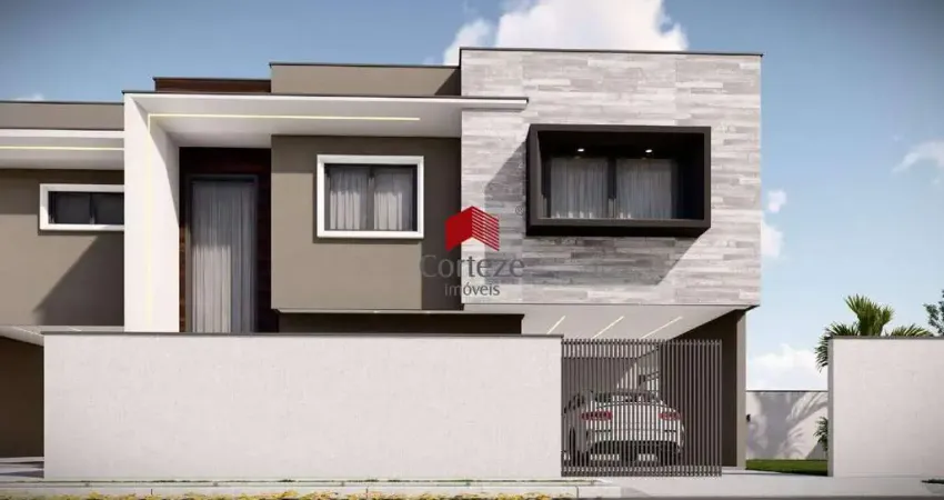 Sobrado com 124,58m² 3 quartos, à venda, no bairro Jardim Cruzeiro em São José dos Pinhais