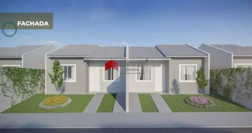 Casa em condomínio com 51,12m² 2 quartos, à venda, no bairro campo largo da roseira em são josé dos pinhais