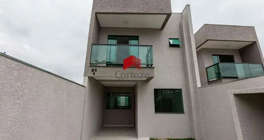 Sobrado com 80,52m² 2 quartos, à venda, no bairro uberaba em curitiba