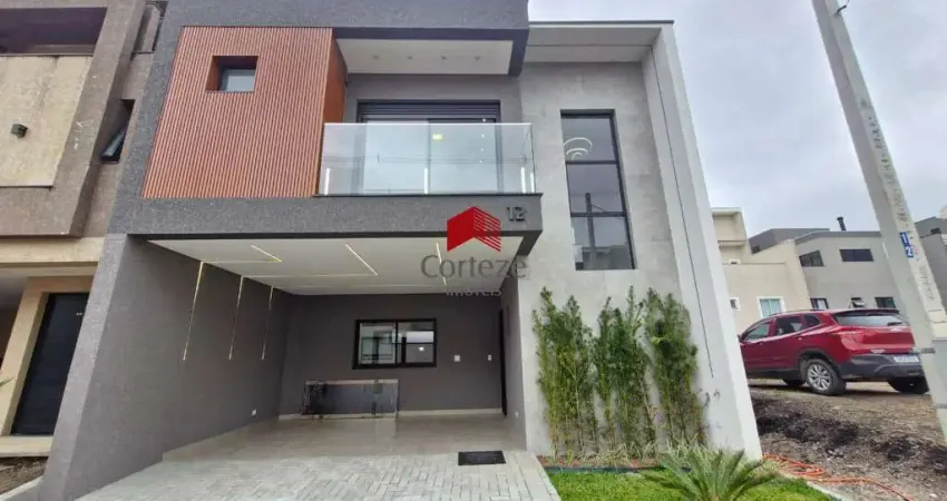 Sobrado em condomínio com 144,48m² 3 quartos, à venda, no bairro costeira em são josé dos pinhais