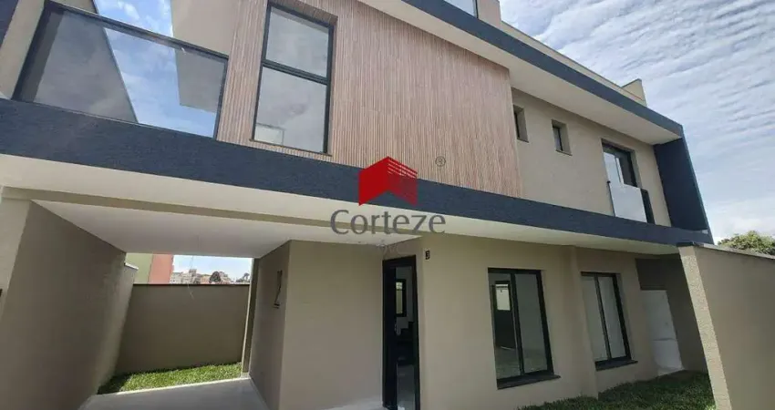 Sobrado em condomínio com 122m² 3 quartos, à venda, no bairro capão raso em curitiba