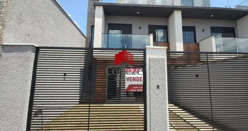 Sobrado em condomínio com 170m² 3 quartos, à venda, no bairro vila fanny em curitiba