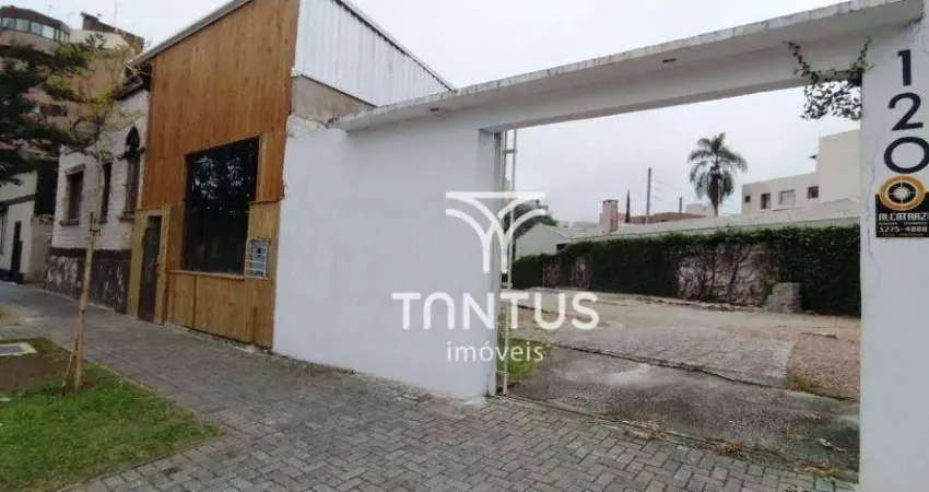 Terreno para alugar, 528 m² por r$ 4.250,00/mês - juvevê - curitiba/pr