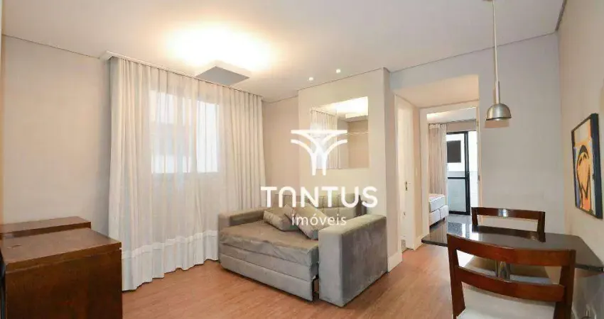 Apartamento com 1 dormitório para alugar, 42 m² por r$ 2.300,00/mês - bigorrilho - curitiba/pr