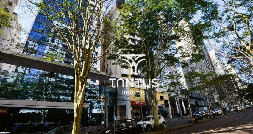 Apartamento com 1 dormitório para alugar, 42 m² por r$ 2.200,00/mês - bigorrilho - curitiba/pr