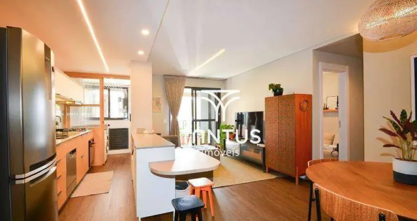 Apartamento com 2 dormitórios para alugar, 81 m² por r$ 5.700,00/mês - cabral - curitiba/pr